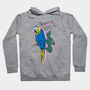 Parrot macaw tropical vibes Hoodie